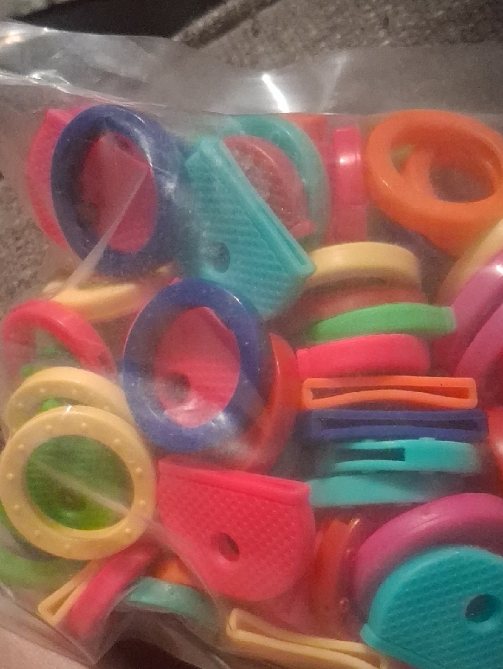 Assorted Color Key Caps & Coding Rings - Multicolor - Picture 2 of 2